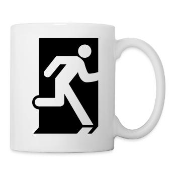 Emergency Exit - Tasse - Weiß - Rechts