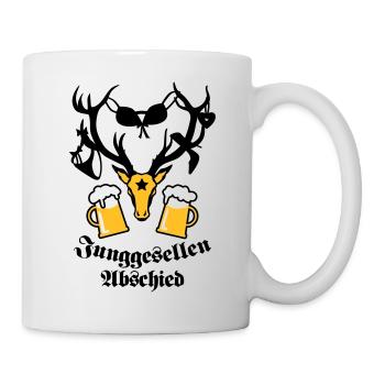 Hirsch JGA bière un 3c b - Mug blanc - blanc - Droite