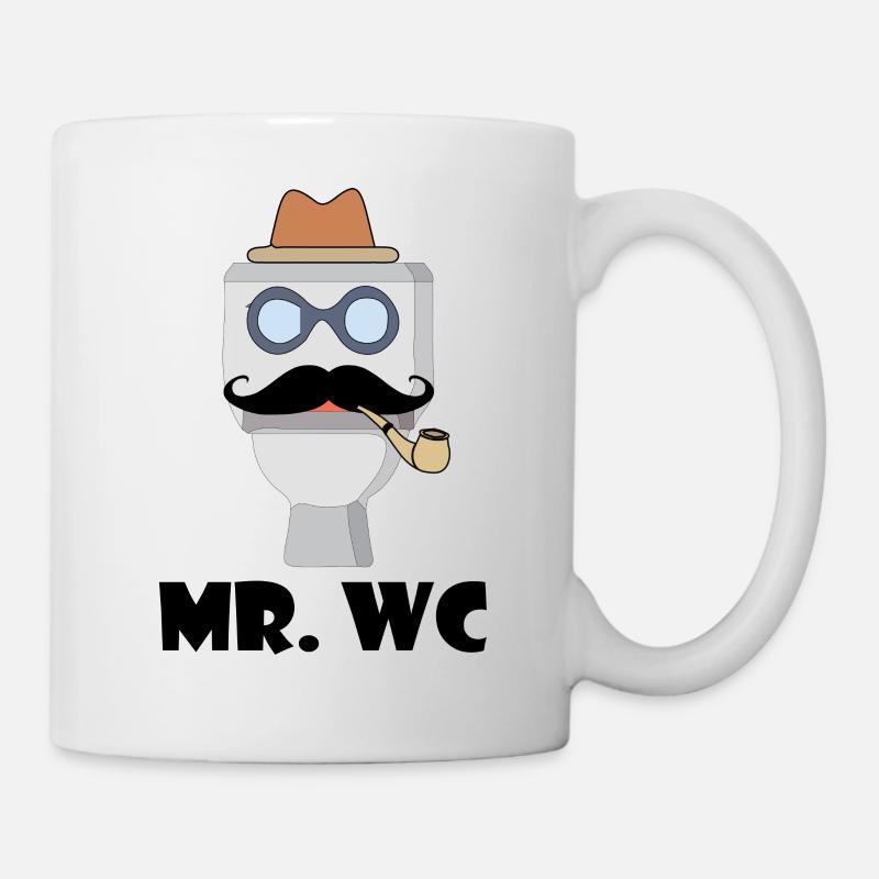 MR WC - Tasse - Weiß