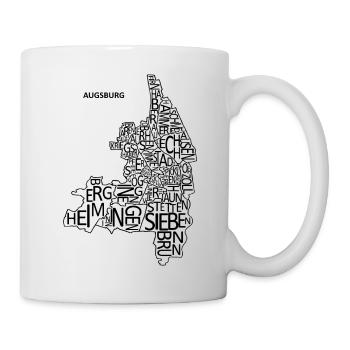 Quartier des lettres d'Augsbourg - Mug blanc - blanc - Droite