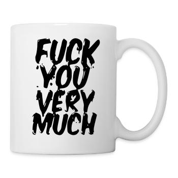 vas te faire encule beaucoup sortie-shirt original - Mug blanc - blanc - Droite