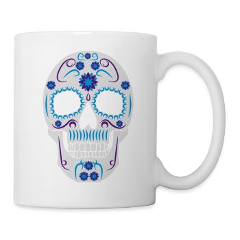 mexican skull - Tasse - Weiß - Rechts