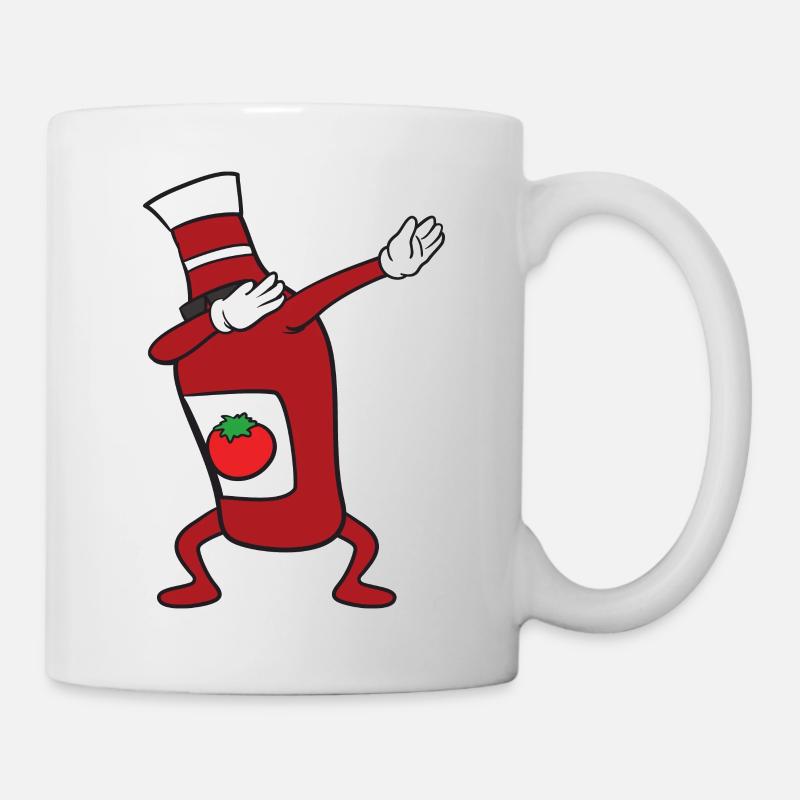 Dabbing Dab Ketchup Flasche - Tasse - Weiß