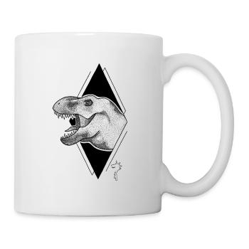 T Rex - Tasse - Weiß - Rechts
