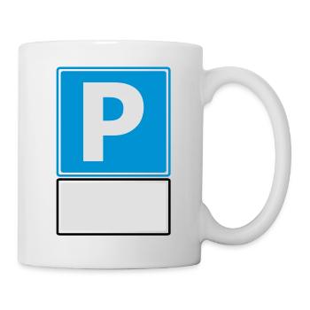 parken parkplatz - Tasse - Weiß - Rechts