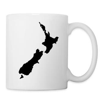 New Zealand - Tasse - Weiß - Rechts