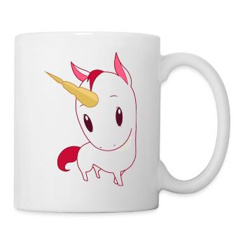 Licorne mignonne - Mug blanc - blanc - Droite