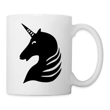 unicorn silhouette - Mug - white - Right
