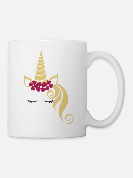 Einhorn Prinzessinnen Unicorn - Tasse - Weiß