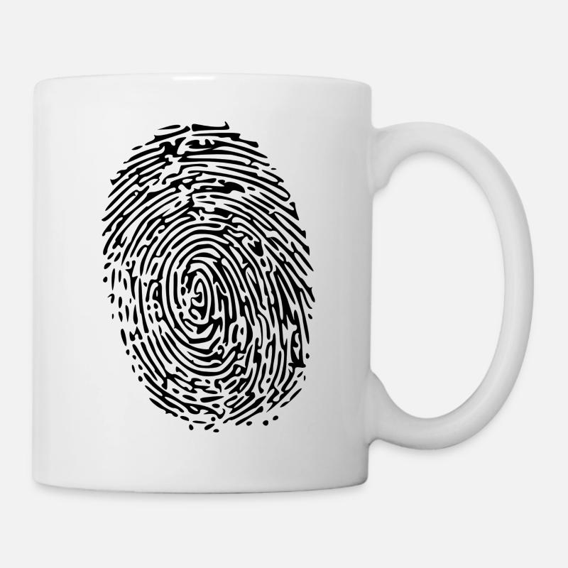 empreinte digitale - Mug blanc - blanc