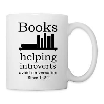 books introverts - Mug - white - Right