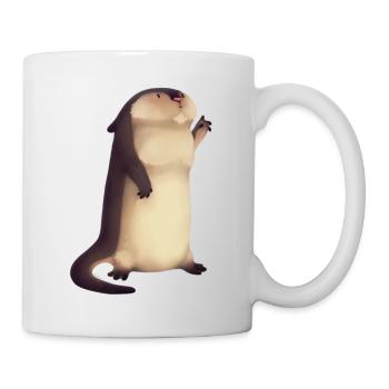 Otter Illustration - Tasse - Weiß - Rechts