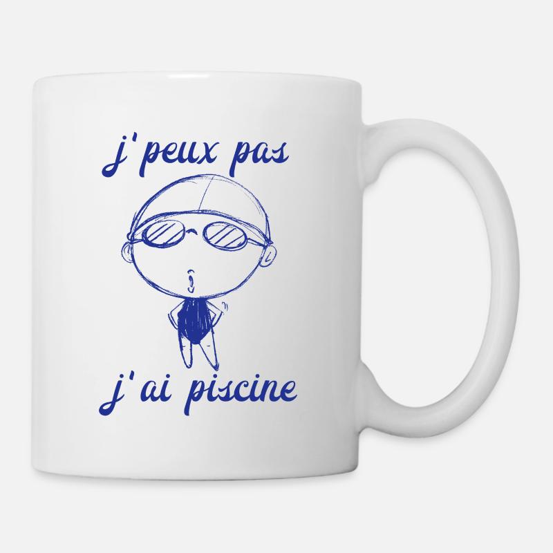 piscine - Mug blanc - blanc