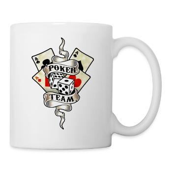 poker team design 8 - Mug - white - Right