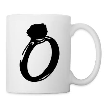 diamond_ring - Tasse - Weiß - Rechts