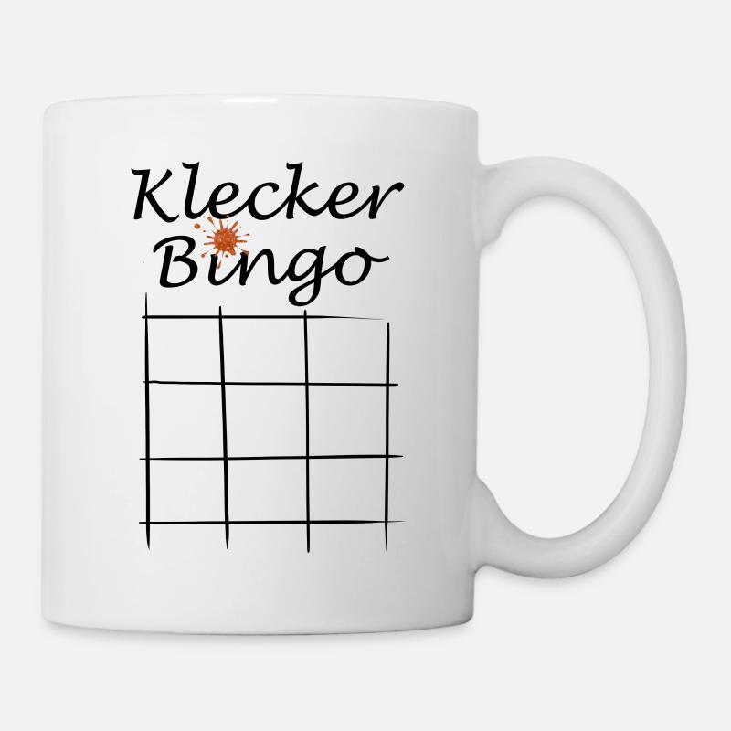 Klecker Bingo - Tasse - Weiß