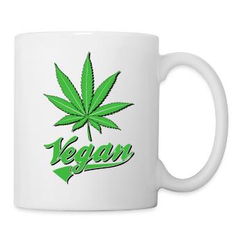 VEGAN marijuana - Mug - white - Right