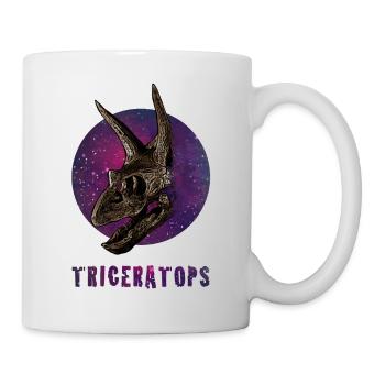 Triceratops Dinosaur Dino Archaeology - Mug - white - Right