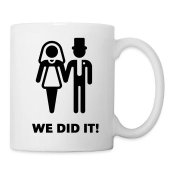 We did it! (Wedding / Marriage) - Mug - white - Right