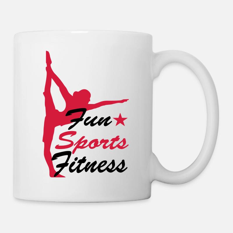 fitness - Tasse - Weiß