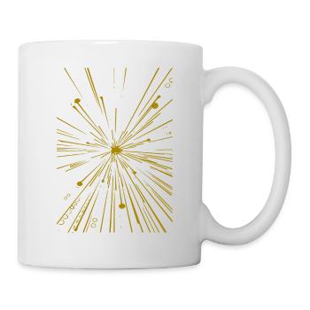 abstraktes Muster - Tasse - Weiß - Rechts