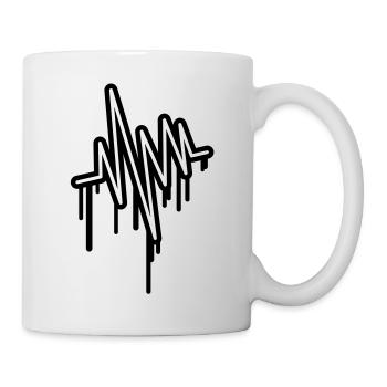 wave_pulse_grunge_u1 - Mug - white - Right