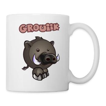 sanglier kawaii.png - Mug blanc - blanc - Droite
