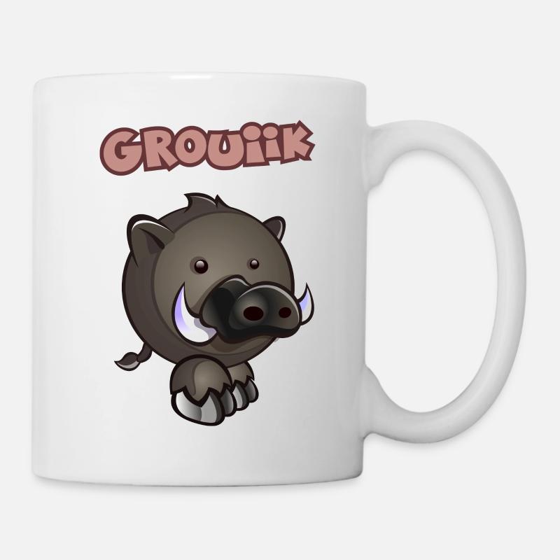 sanglier kawaii.png - Mug blanc - blanc