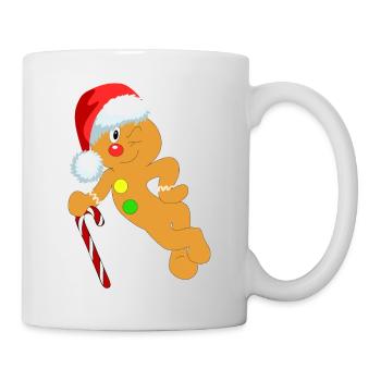 Christmas Christmas Santa xmas Gingerbread Fun-Shirt - Mug - white - Right