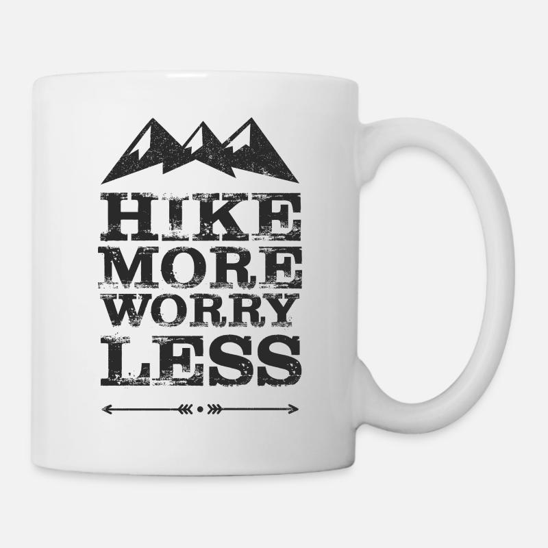 Randonnée plus noire - Mug blanc - blanc