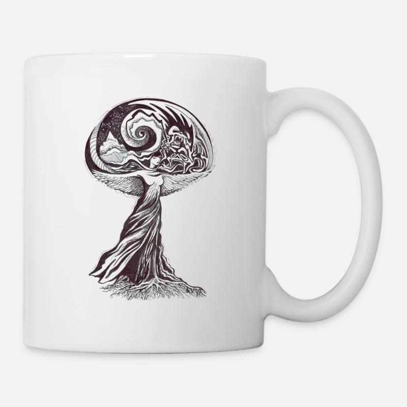 psychédélique - Mug blanc - blanc