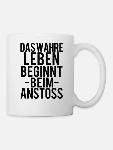 Anstoß Fußball Fußball - Tasse - Weiß