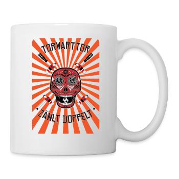 Goalkeeper goal counts twice! Foosball Table Football Ges - Mug - white - Right