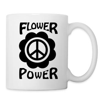 flower power - Tasse - Weiß - Rechts