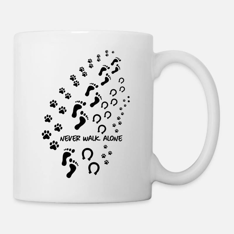 never walk alone 3 - Tasse - Weiß