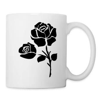 balck_roses_flower - Mug blanc - blanc - Droite