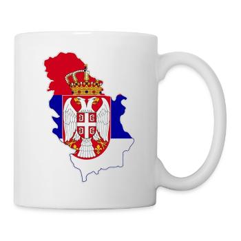 Serbien - Tasse - Weiß - Rechts