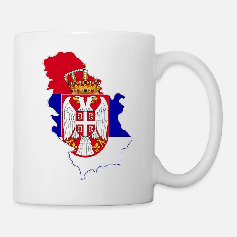 Serbien - Tasse - Weiß
