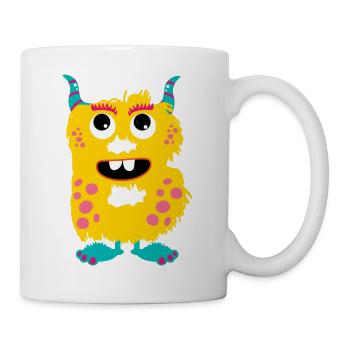 Buchstabe B Geschenk Monster ABC Vorname mit B - Tasse - Weiß - Rechts