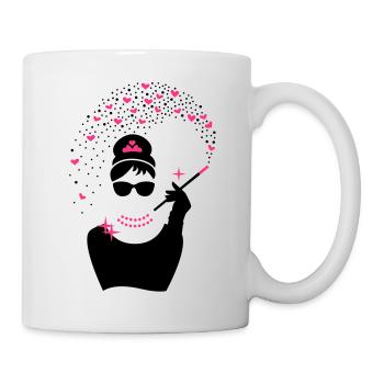 Diamant Girl - Juwelen Prinzessin - Schmuck - Tasse - Weiß - Rechts