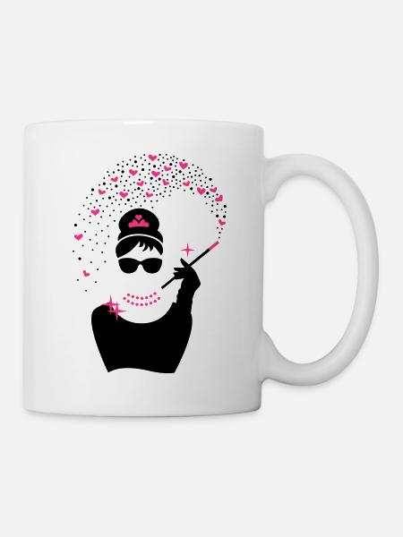 Diamant Girl - Juwelen Prinzessin - Schmuck - Tasse - Weiß