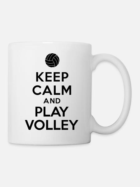 Keep calm and play Volley - Mug blanc - blanc