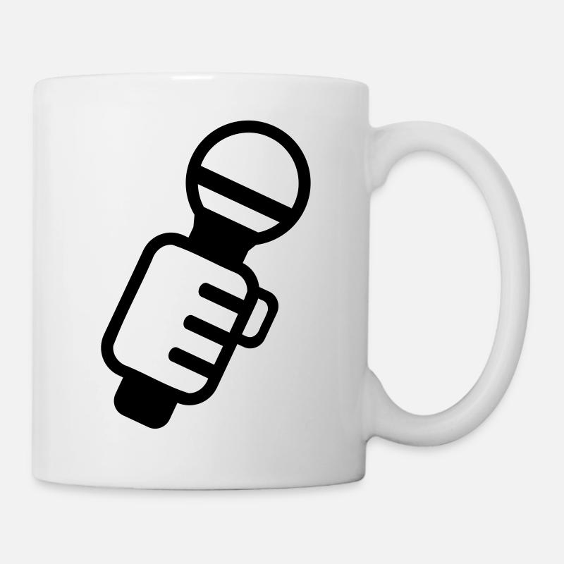 Mikrofon - Tasse - Weiß