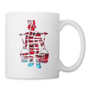 Hamburg - Tasse - Weiß - Rechts