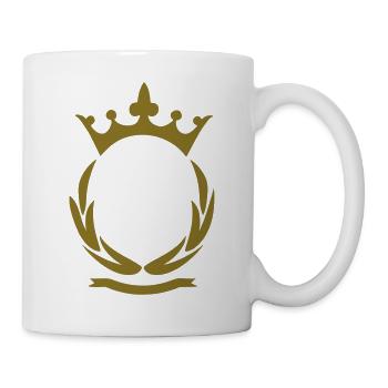Krone - Tasse - Weiß - Rechts