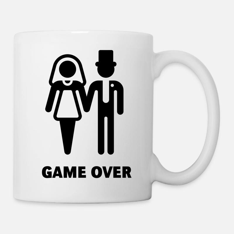 Game Over (Hochzeit) - Tasse - Weiß