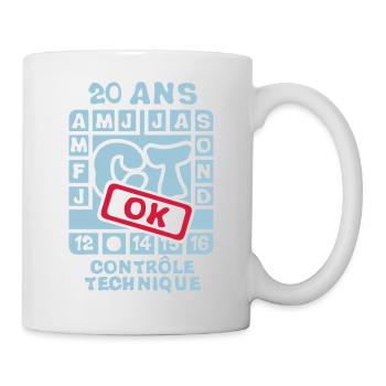 20 Jahre Technische Kontrolle o - Tasse - Weiß - Rechts