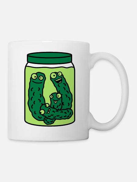 Funny Cucumber Preserving Jar - Tasse - Weiß