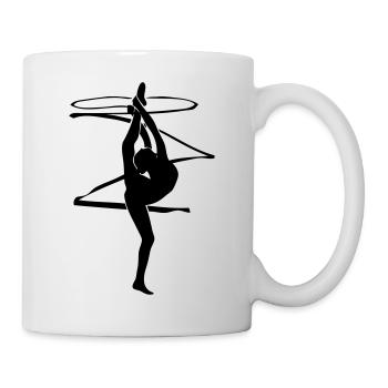 Rhythmische Sportgymnastik - RSG - Band - Tasse - Weiß - Rechts