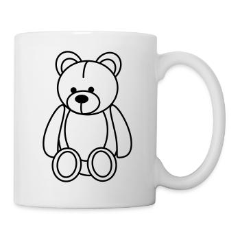teddy bear - Mug - white - Right